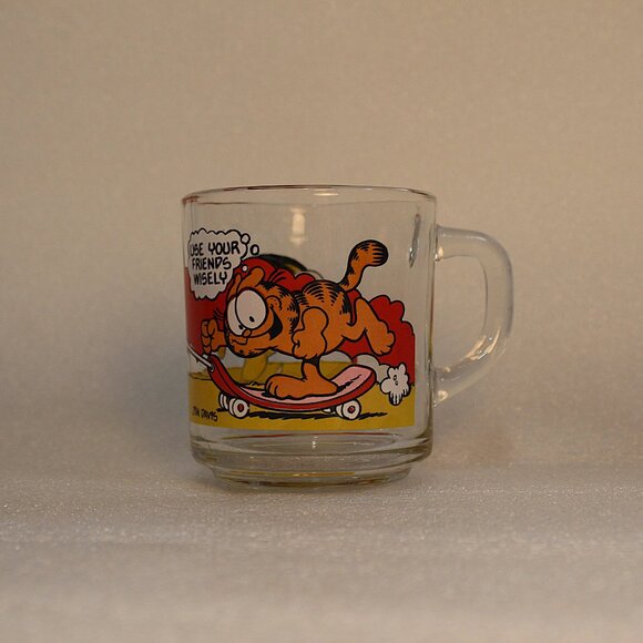 1978 VTG (47 Yrs Old)Garfield,Odie, McDonalds Glass Mug Use Your Friends Wisely - Picture 6 of 8